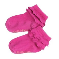 Fuchsia Ruffled Socks - RuffleButts
